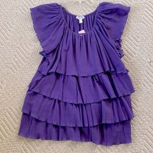 New With Tags Purple Ruffled Women's Top